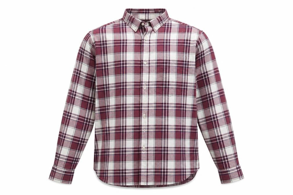 Mens UK Size S Old Navy Red  Button-Up Long Sleeve Casual Shirt