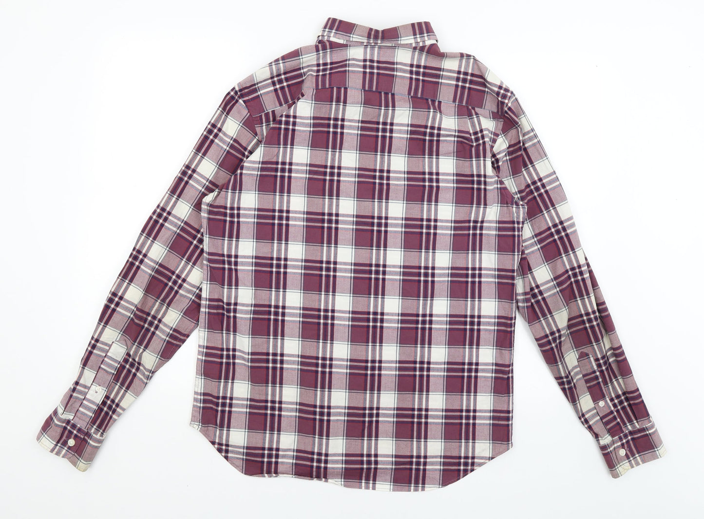 Mens UK Size S Old Navy Red  Button-Up Long Sleeve Casual Shirt