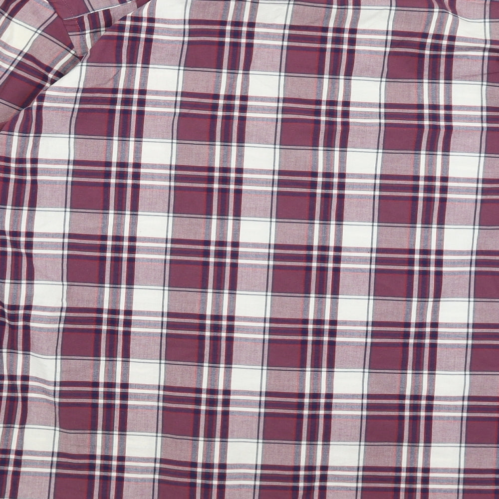 Mens UK Size S Old Navy Red  Button-Up Long Sleeve Casual Shirt