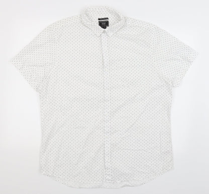F&F Mens White    Button-Up Size XL