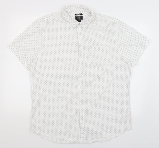 F&F Mens White    Button-Up Size XL