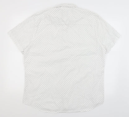 F&F Mens White    Button-Up Size XL