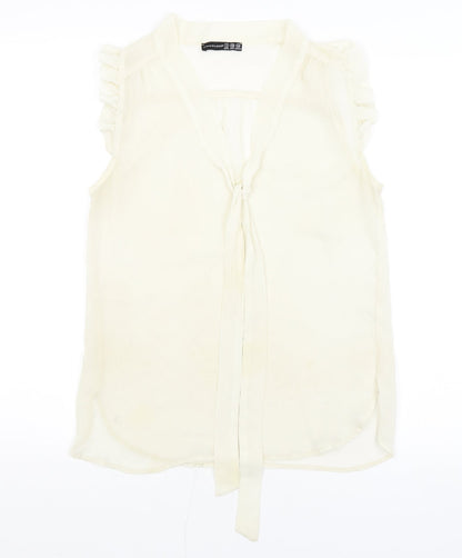 Atmosphere Womens Ivory   Basic Blouse Size 8