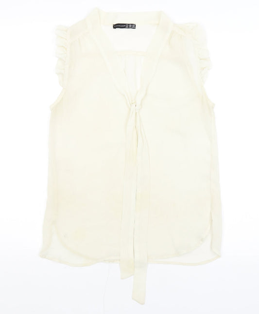 Atmosphere Womens Ivory   Basic Blouse Size 8