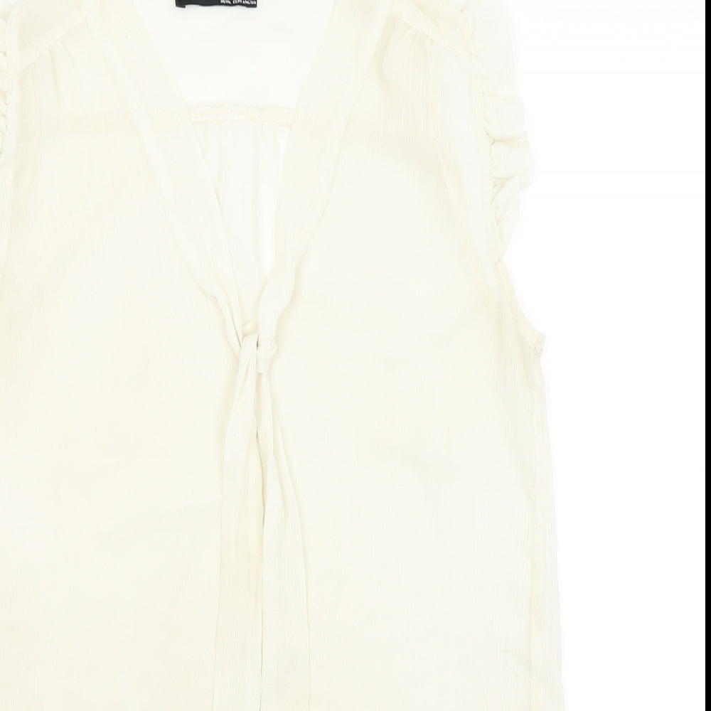 Atmosphere Womens Ivory   Basic Blouse Size 8