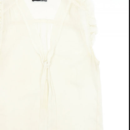 Atmosphere Womens Ivory   Basic Blouse Size 8