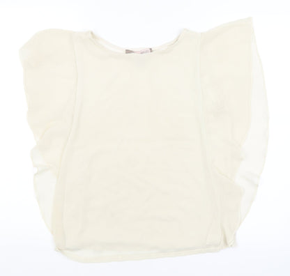 FOREVER 21 Womens Ivory   Basic Blouse Size S