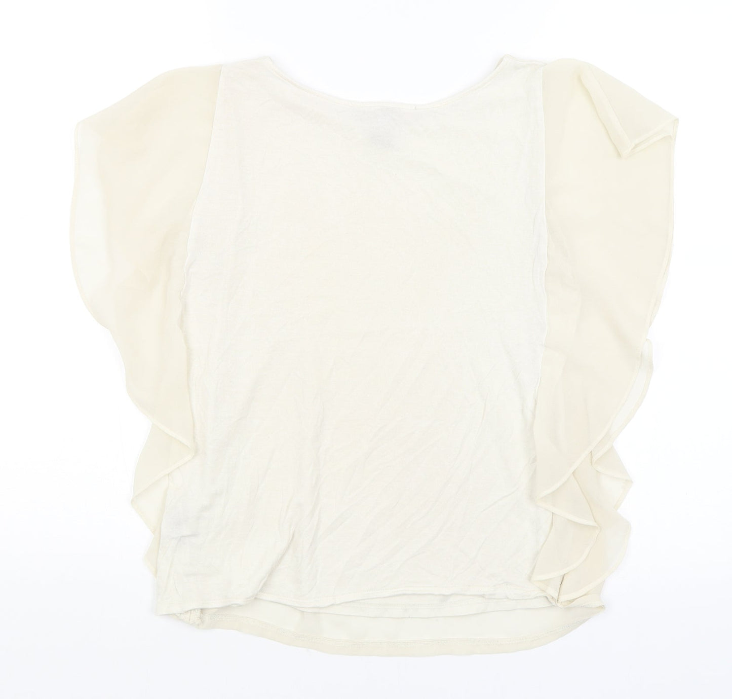 FOREVER 21 Womens Ivory   Basic Blouse Size S