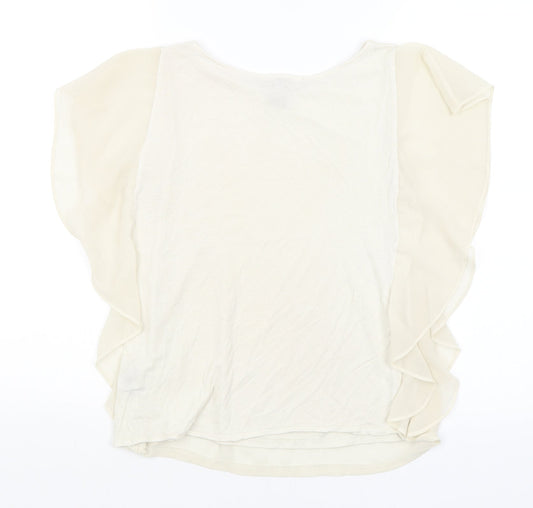 FOREVER 21 Womens Ivory   Basic Blouse Size S