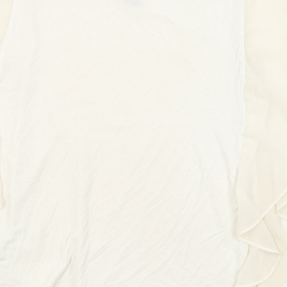 FOREVER 21 Womens Ivory   Basic Blouse Size S