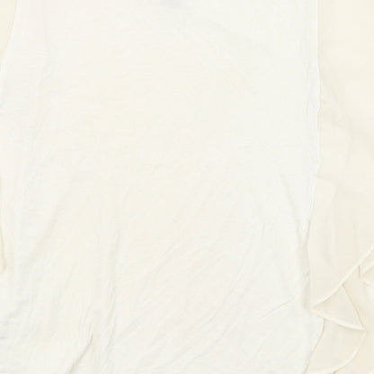 FOREVER 21 Womens Ivory   Basic Blouse Size S