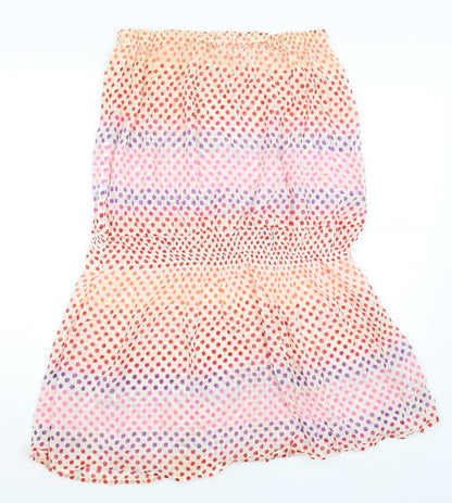 Topshop Womens Ivory Polka Dot  Bodycon  Size M