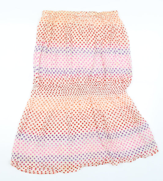 Topshop Womens Ivory Polka Dot  Bodycon  Size M