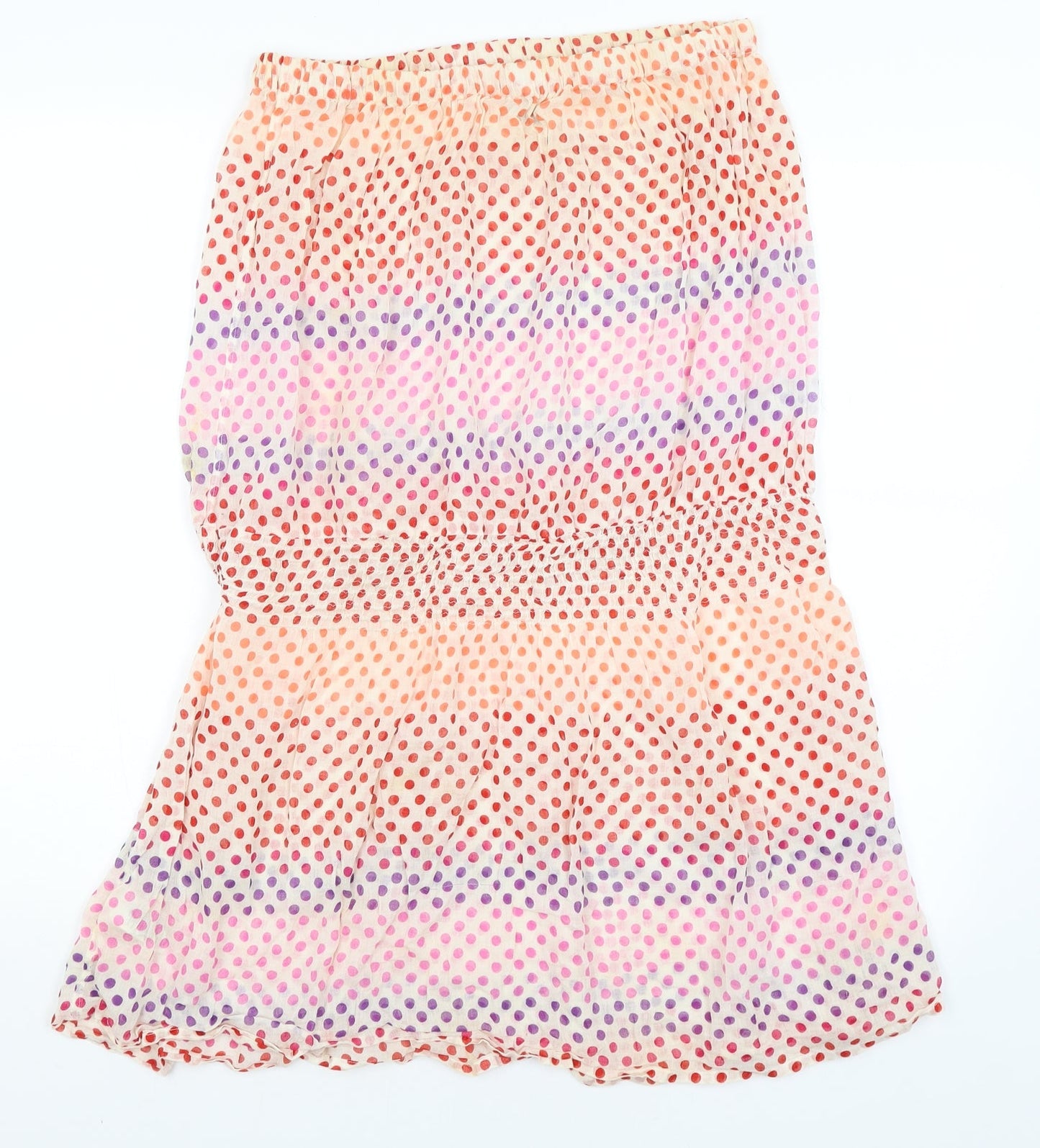 Topshop Womens Ivory Polka Dot  Bodycon  Size M