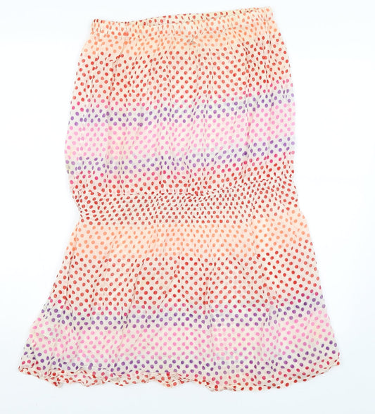 Topshop Womens Ivory Polka Dot  Bodycon  Size M
