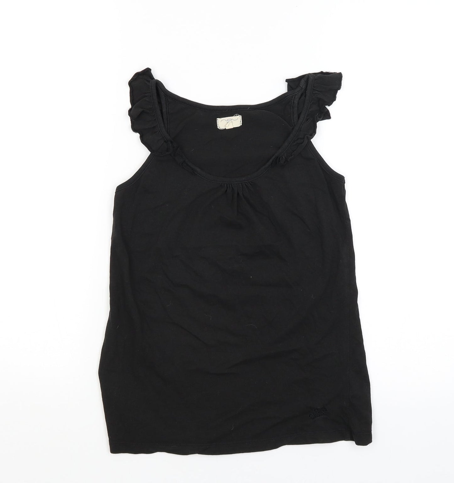 Womens UK Size 8 New Look Black Basic Tank