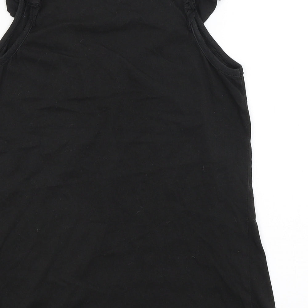 Womens UK Size 8 New Look Black Basic Tank
