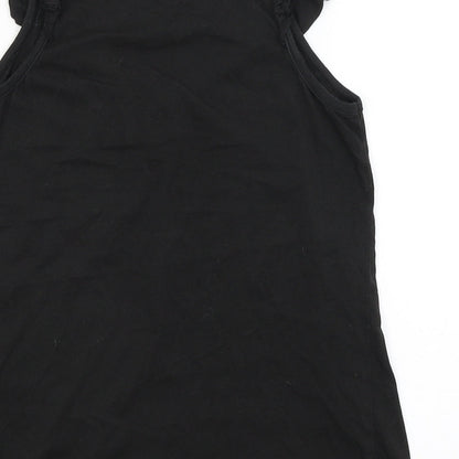 Womens UK Size 8 New Look Black Basic Tank
