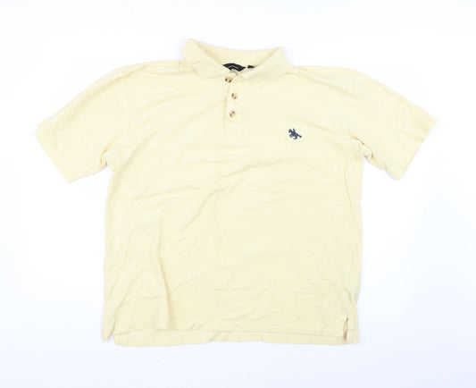 Cutting Edge Mens Yellow    Polo Size L