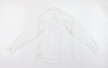 Additional front view of Tu girls’ white basic button-up, size 10, years
