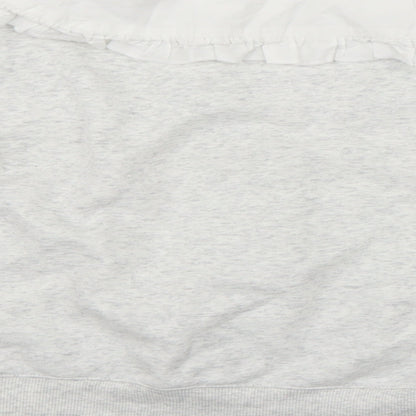 Womens UK Size XS H&M Grey Henley Jumper