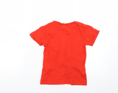 Decathlon Boys Orange   Basic T-Shirt Size 5 Years