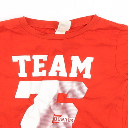 Decathlon Boys Orange   Basic T-Shirt Size 5 Years