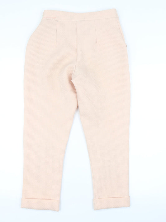 Womens UK Size 8 Boohoo Regular Fit  Pink Trousers