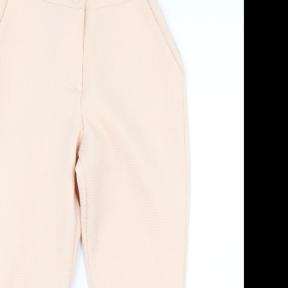 Womens UK Size 8 Boohoo Regular Fit  Pink Trousers