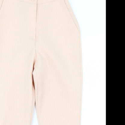 Womens UK Size 8 Boohoo Regular Fit  Pink Trousers