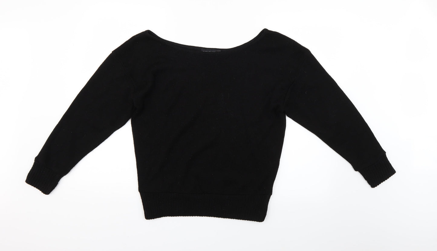 Womens UK Size S PRETTYLITTLETHING Black Pullover Jumper
