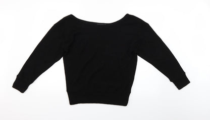 Womens UK Size S PRETTYLITTLETHING Black Pullover Jumper