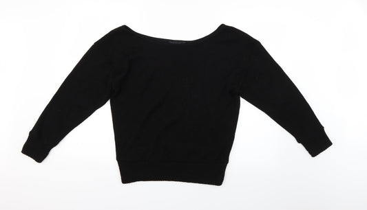Womens UK Size S PRETTYLITTLETHING Black Pullover Jumper