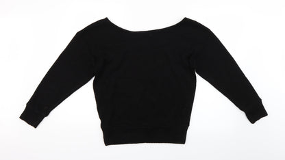 Womens UK Size S PRETTYLITTLETHING Black Pullover Jumper