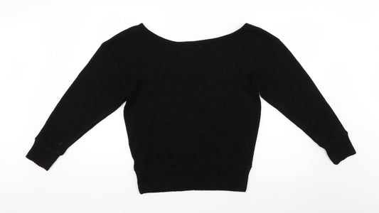 Womens UK Size S PRETTYLITTLETHING Black Pullover Jumper