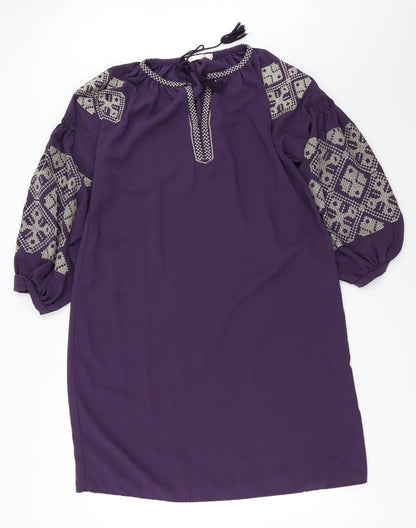 Jasmina Paris Womens Purple   Shift  Size M