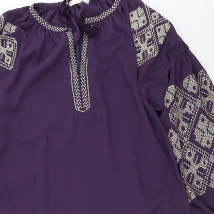Jasmina Paris Womens Purple   Shift  Size M