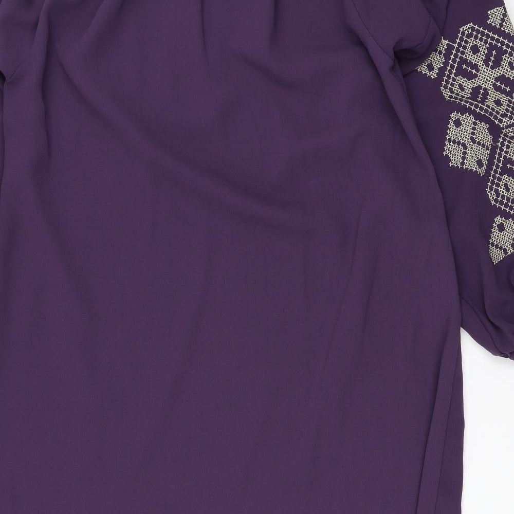 Jasmina Paris Womens Purple   Shift  Size M