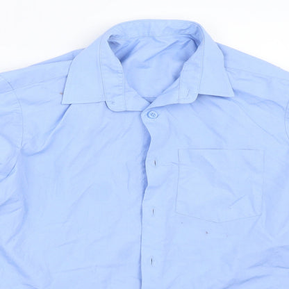George Boys Blue   Basic Button-Up Size 11-12 Years