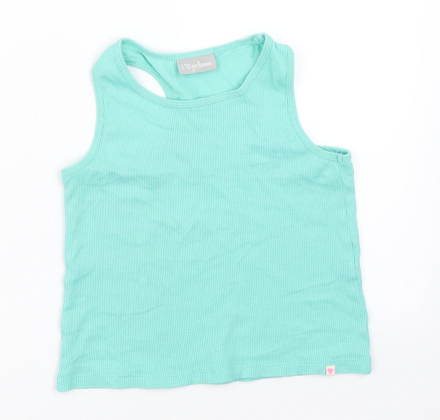 Matalan Girls Blue   Basic Tank Size 7 Years