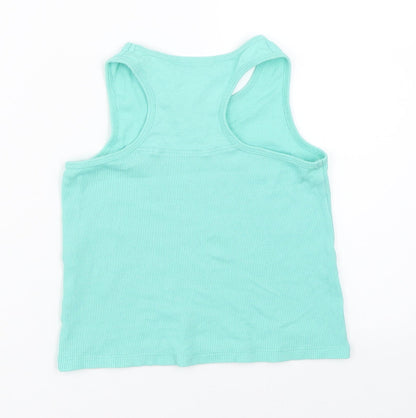Matalan Girls Blue   Basic Tank Size 7 Years