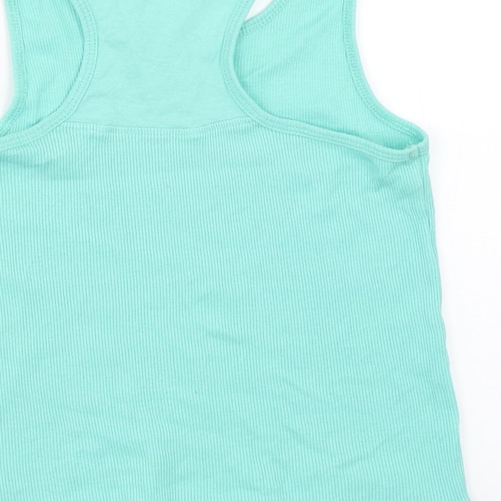Matalan Girls Blue   Basic Tank Size 7 Years