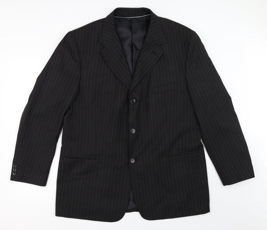 Mens UK Size 44 Taylor & Wright Regular Black Suit Jacket