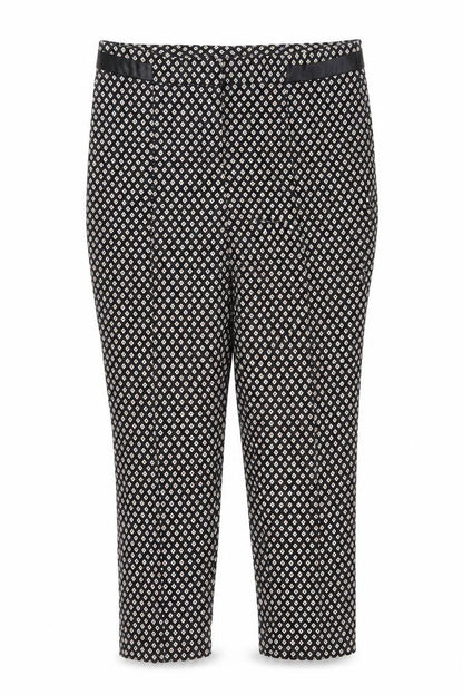 Womens UK Size 12 F&F Regular Fit Capri Black Trousers