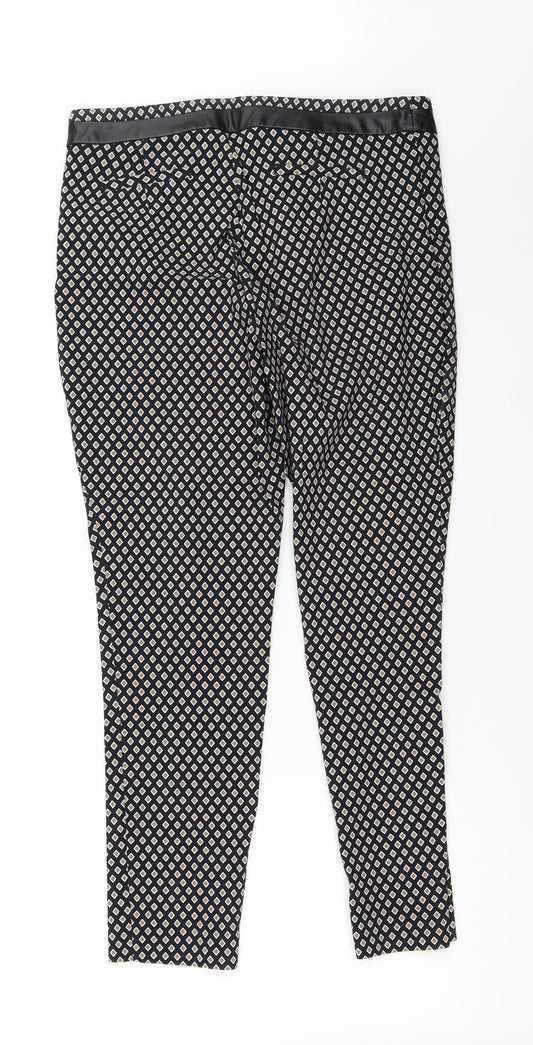 F&F Womens Black   Capri Trousers Size 12 L27 in