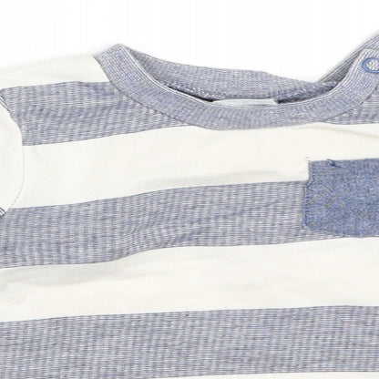 F&F Boys Blue Striped  Pullover Jumper Size 3-6 Months