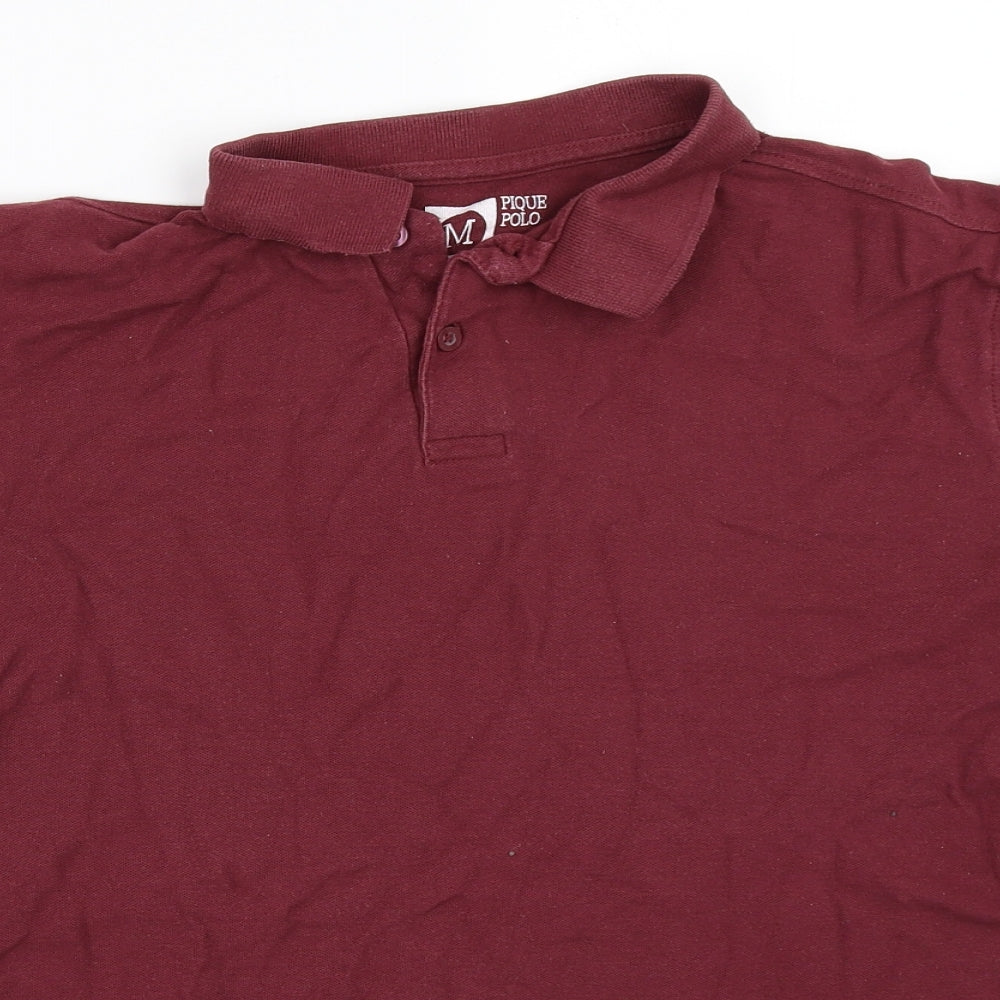 Cedar Wood State Mens Red    Polo Size M