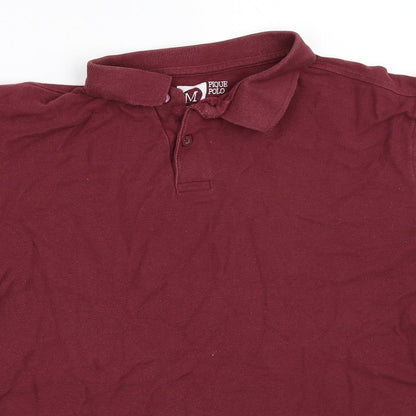 Cedar Wood State Mens Red    Polo Size M