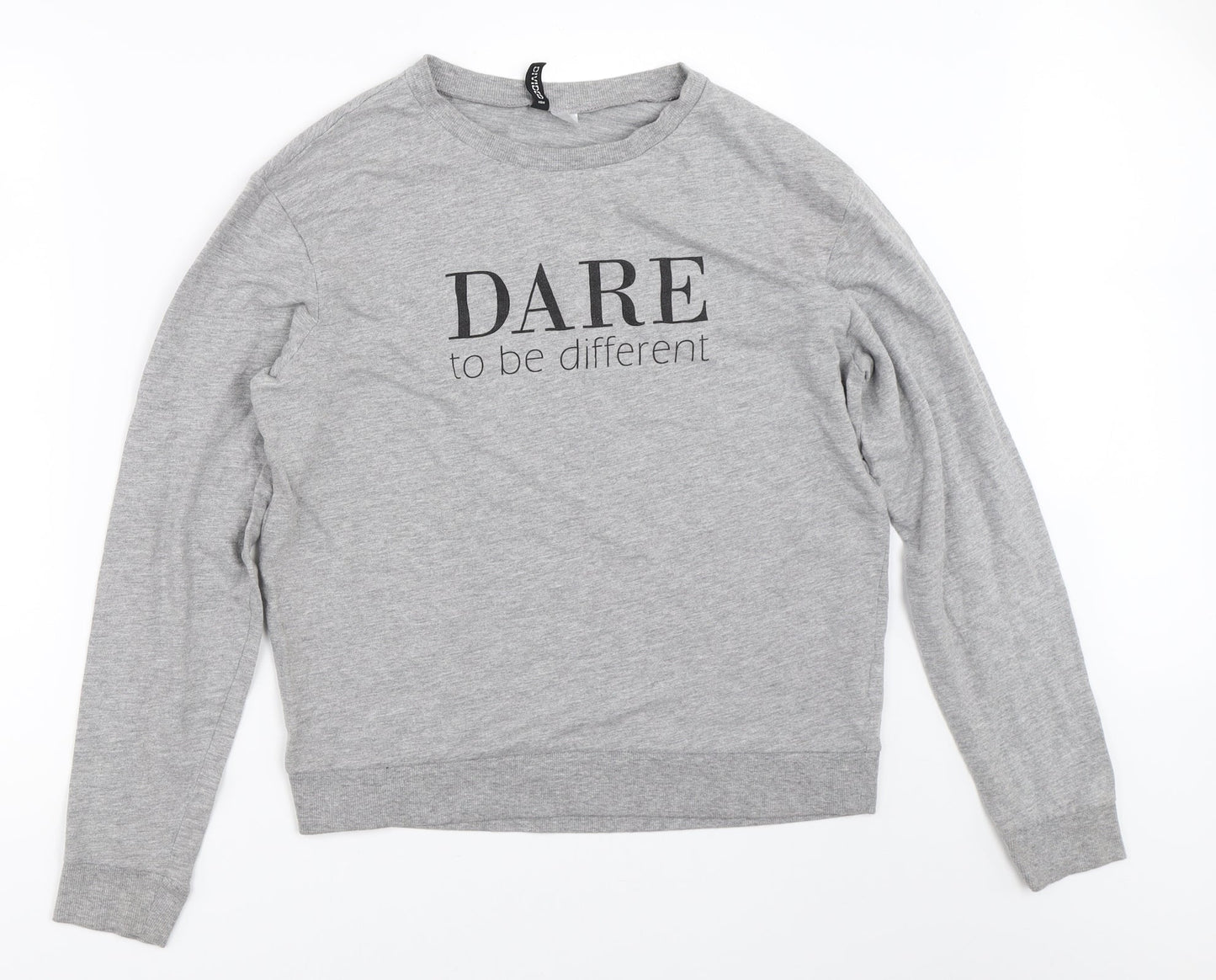 H&M Womens Grey   Pullover Sweatshirt Size M