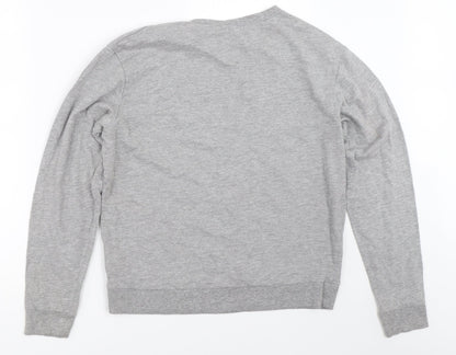 H&M Womens Grey   Pullover Sweatshirt Size M